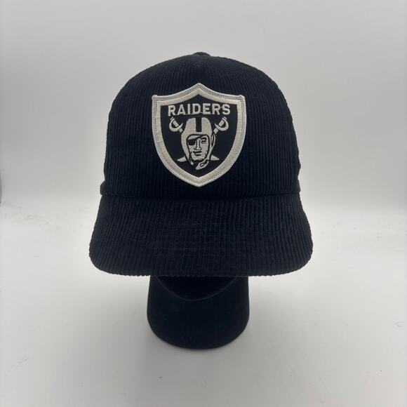 Vintage 80s Los Angeles Raiders Corduroy Snapback Las Vegas Oakland Raiders - Picture 2 of 11